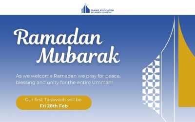 Ramadan Mubarak! 1st Taraweeh will be Tonight (Friday)
